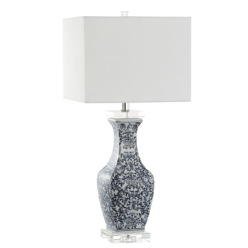 May 28" Ceramic/Crystal LED Table Lamp - JONATHAN Y